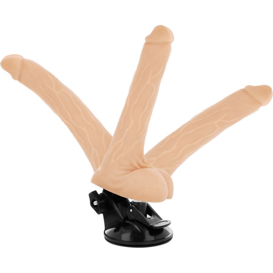Basecock - Gode Réaliste Flexible avec Télécommande Flesh 18,5 cm - Gabychou - Vibrateurs