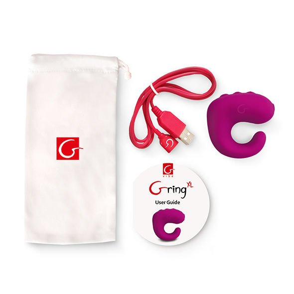 G-vibe - Anneau Vibrateur Gring XL Framboise Douce Fun Toys - Gabychou - Accessoires Pénis