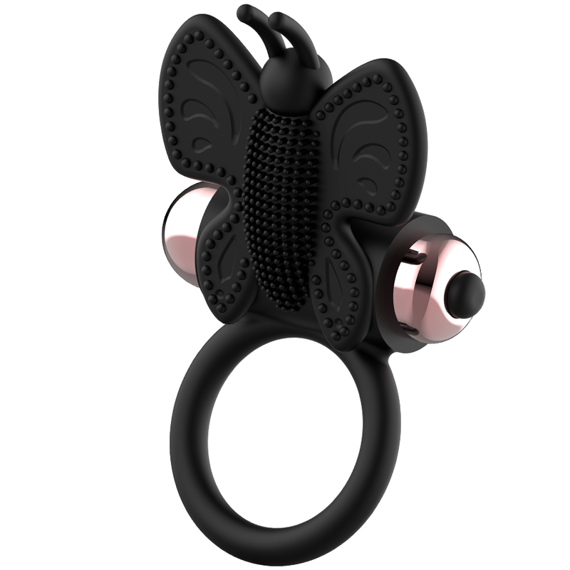 Coquette Toys - Cockring Papillon avec Vibrateur Noir Or - Gabychou - Accessoires Pénis