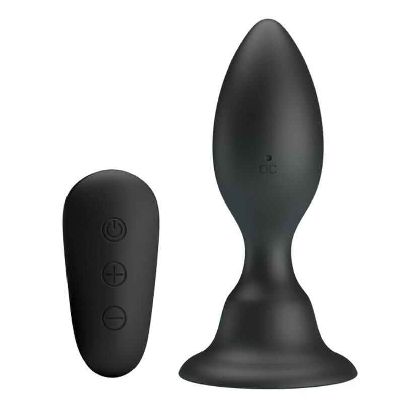 Mr Play – Plug Anal avec Télécommande Vibration Noir