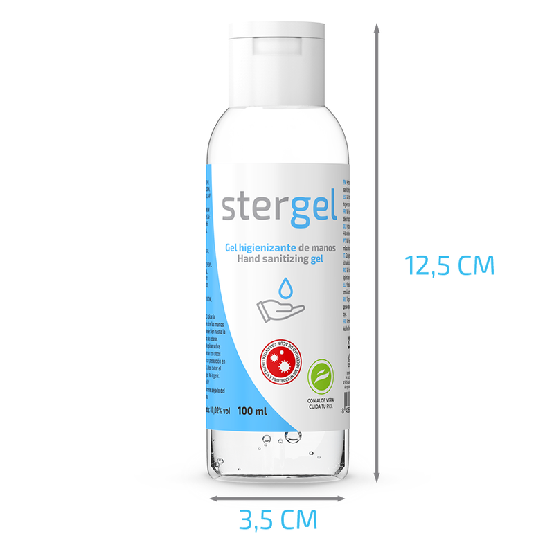 STERGEL - HYDROALCOHOLIC HAND SANITIZING GEL ALOE VERA 100ML - Gabychou - Bien-être