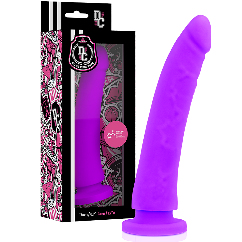 Delta Club - Gode Médical Lilas en Silicone 17cm - 3cm - Gabychou - Godes ceinture