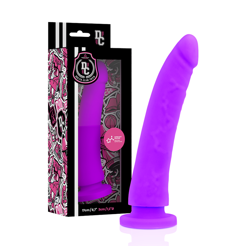 Delta Club - Harnais avec Dong Silicone Violet 17 cm - Ø 3 cm - Gabychou - Harnais