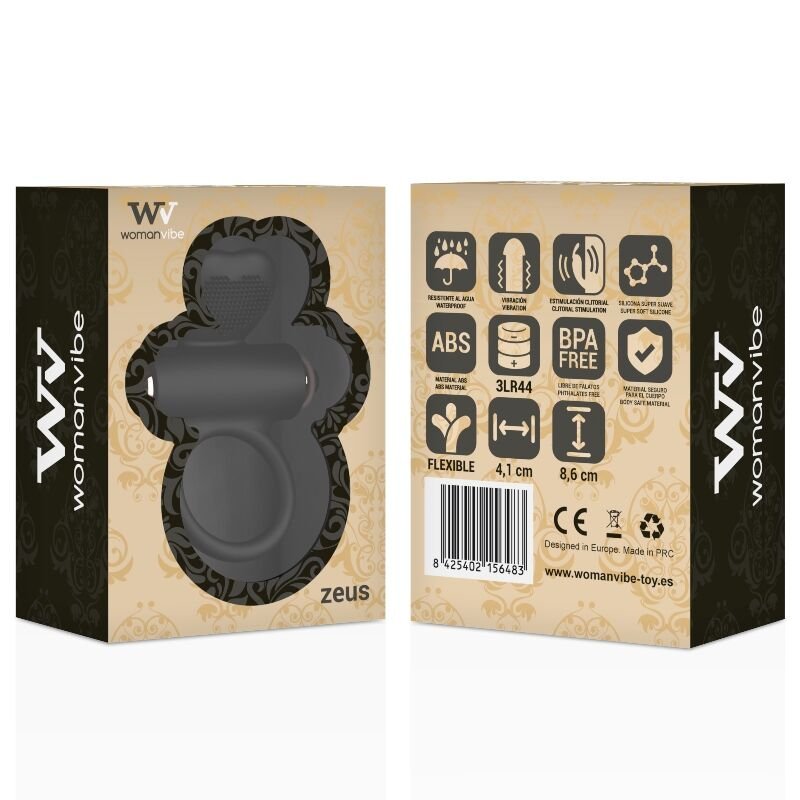 Womanvibe - Anneau Vibrateur en Silicone Zeus - Gabychou - Accessoires Pénis