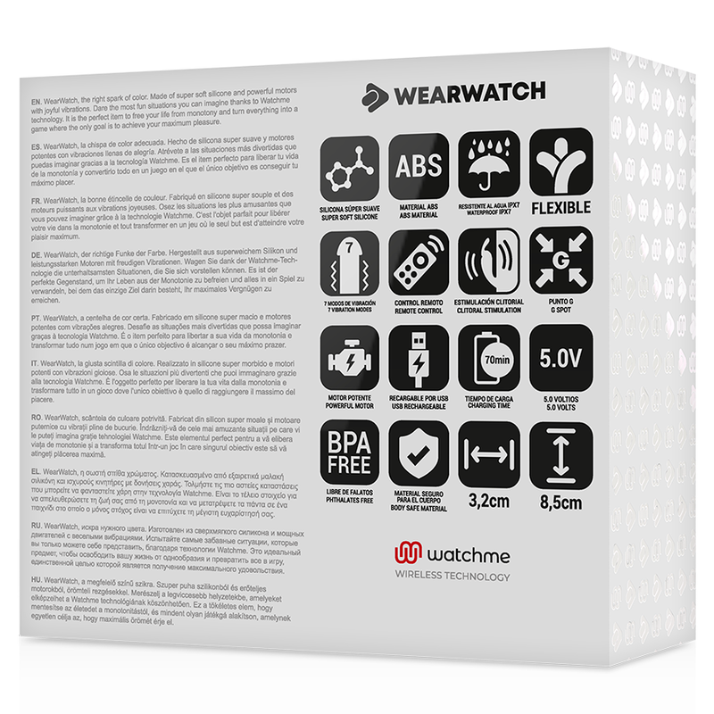 Wearwatch - Vibrateur Double Technologie Watchme Eau De Mer Rose. - Gabychou - Jouets pour femmes